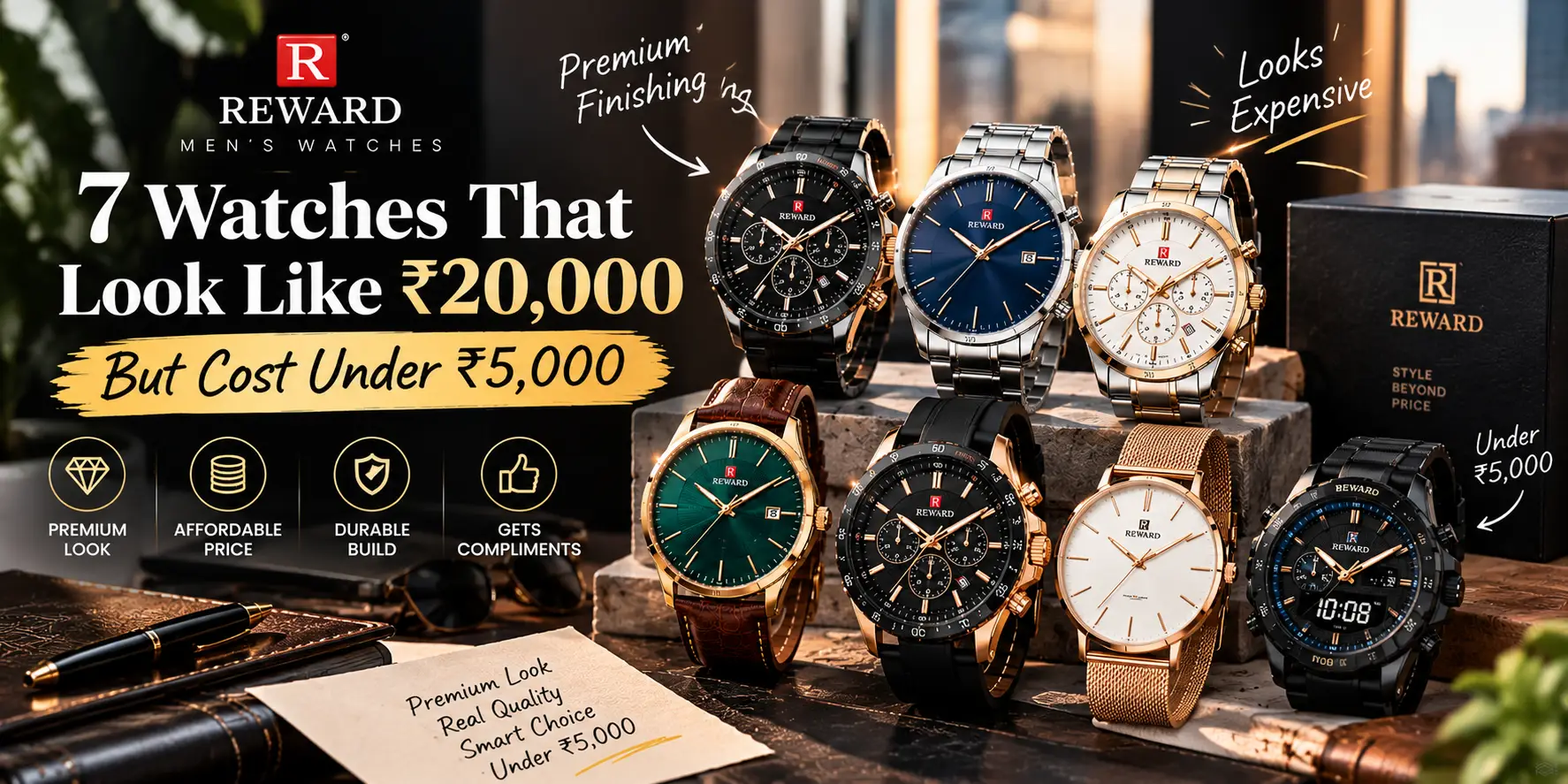 7 Watches That Look Like ₹20,000 But Cost Under ₹5,000